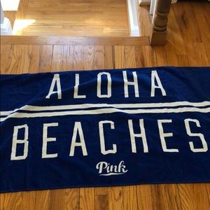 VS Pink Aloha Beaches Beach Towel
